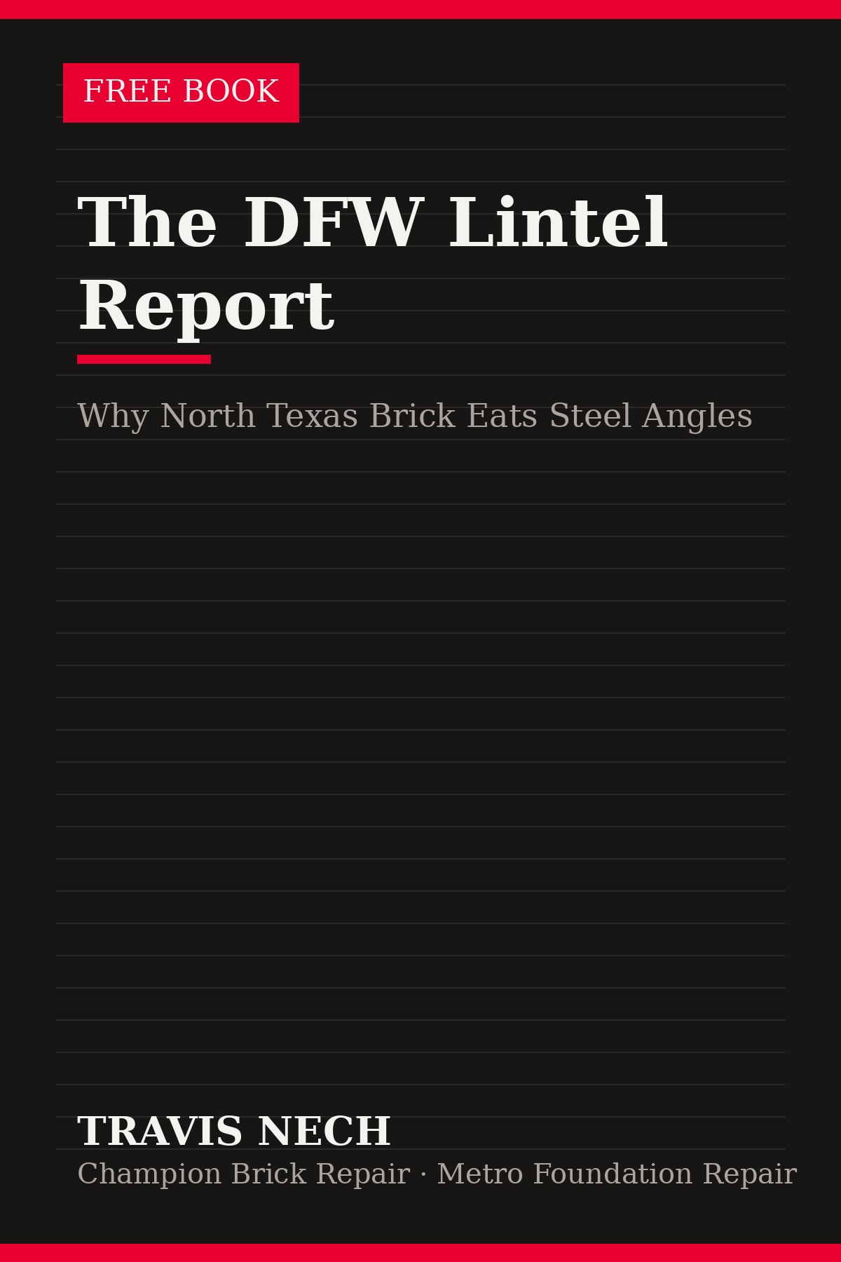 The DFW Lintel Report cover